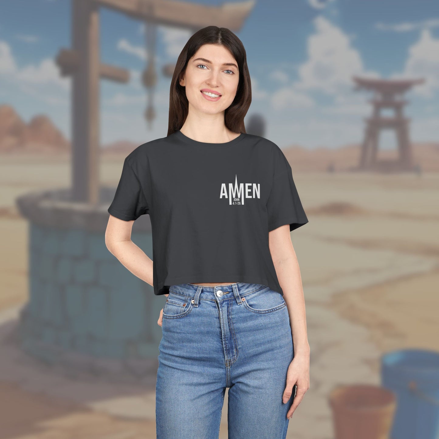 Living Water Crop Top