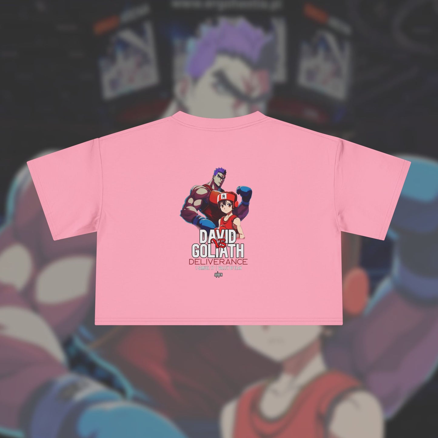 David VS Goliath Crop Top