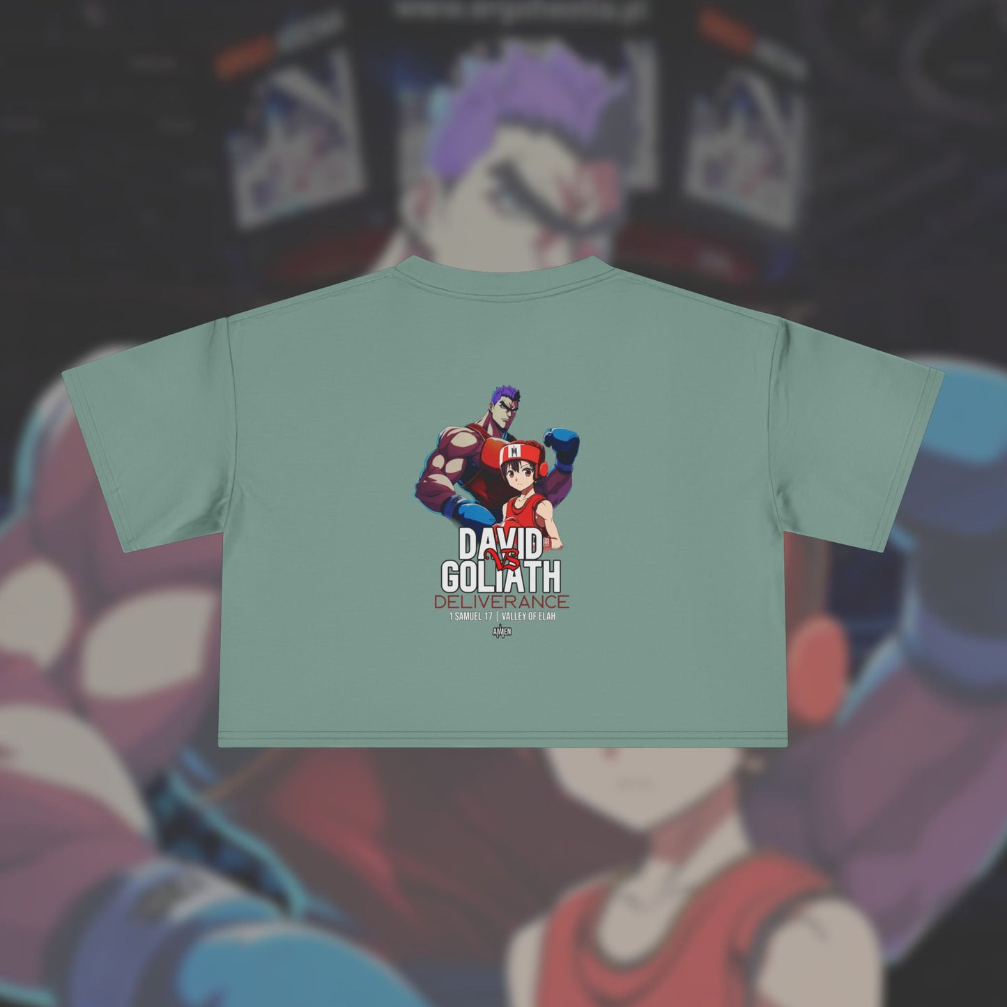David VS Goliath Crop Top