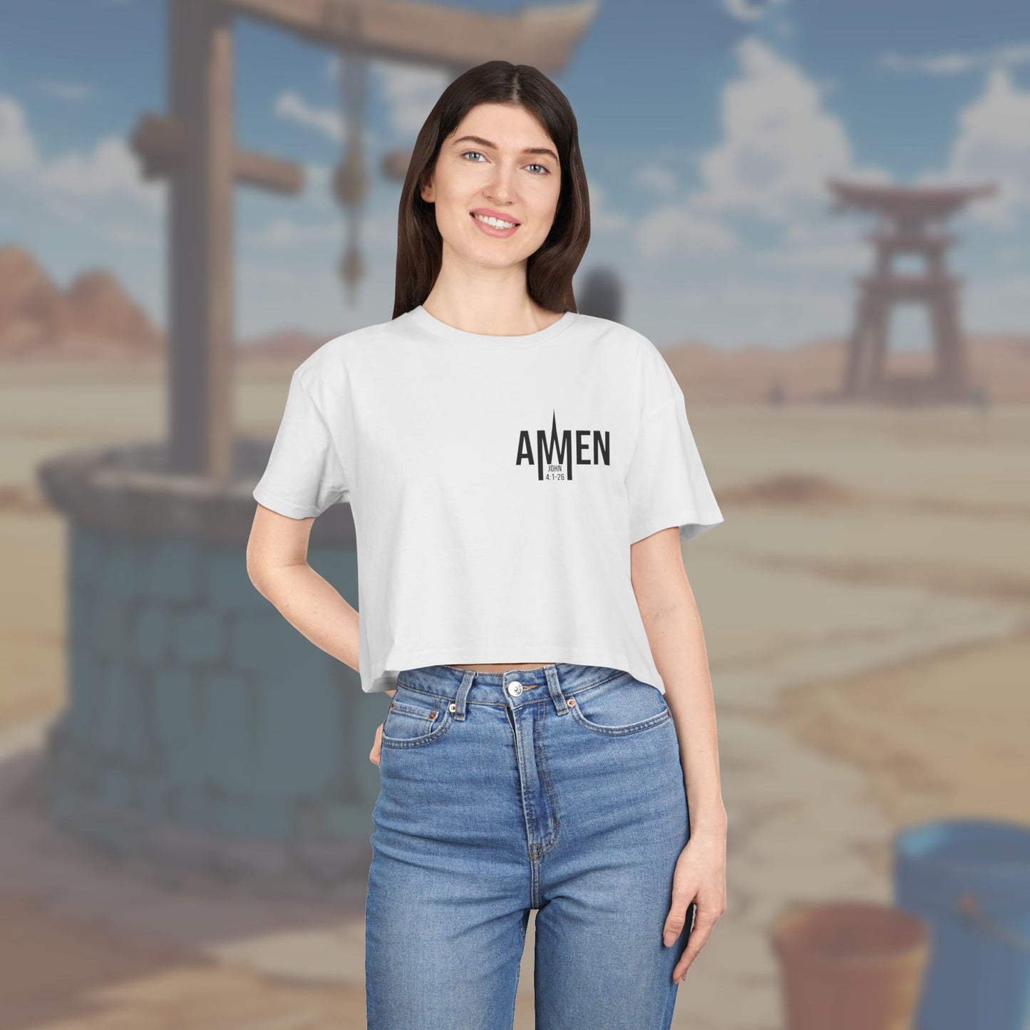 Living Water Crop Top