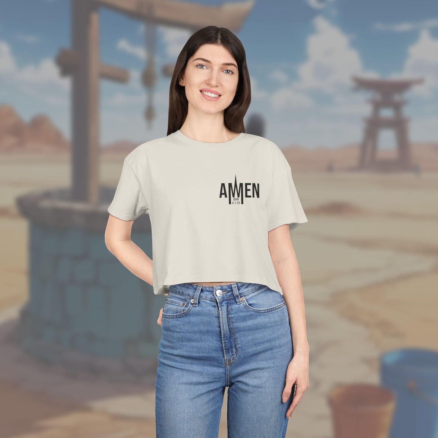 Living Water Crop Top