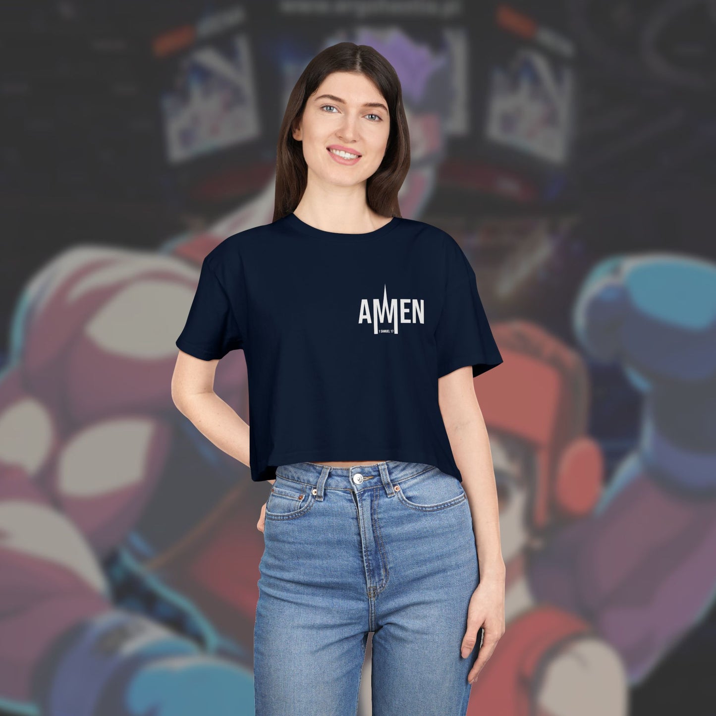 David VS Goliath Crop Top