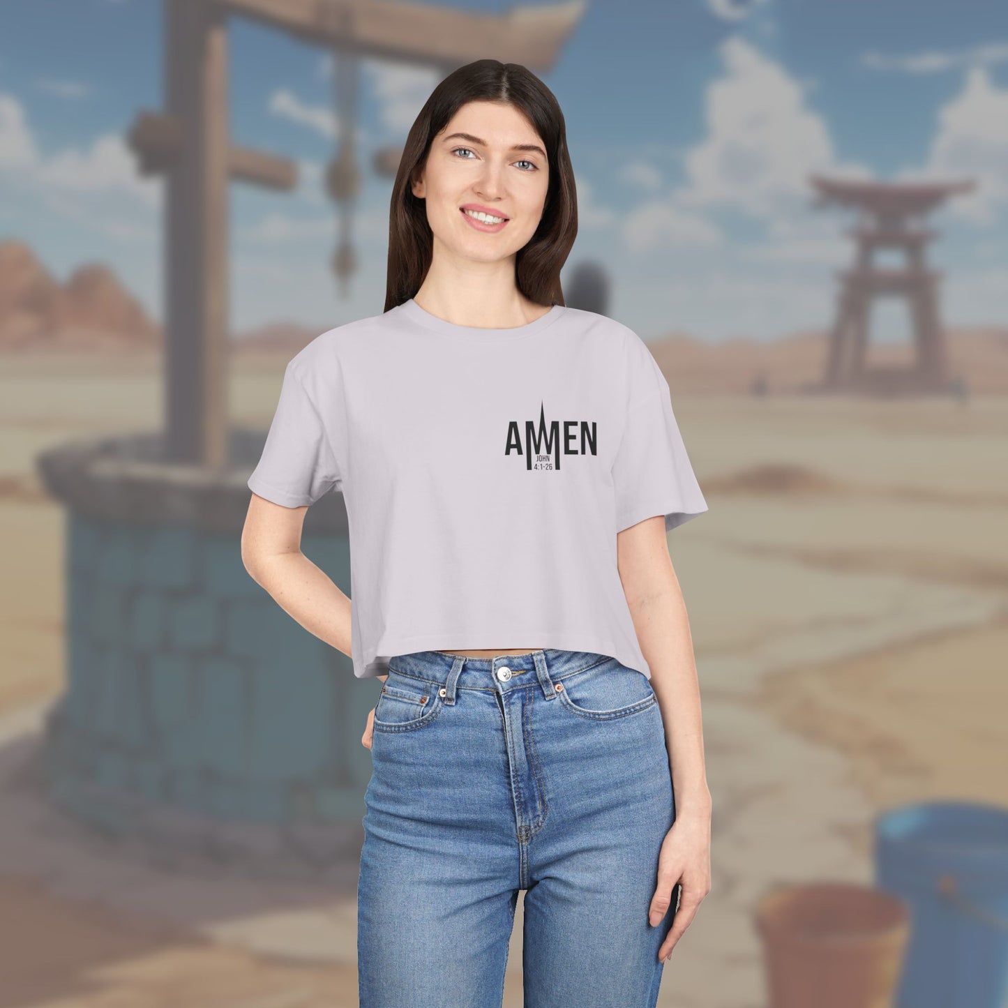 Living Water Crop Top