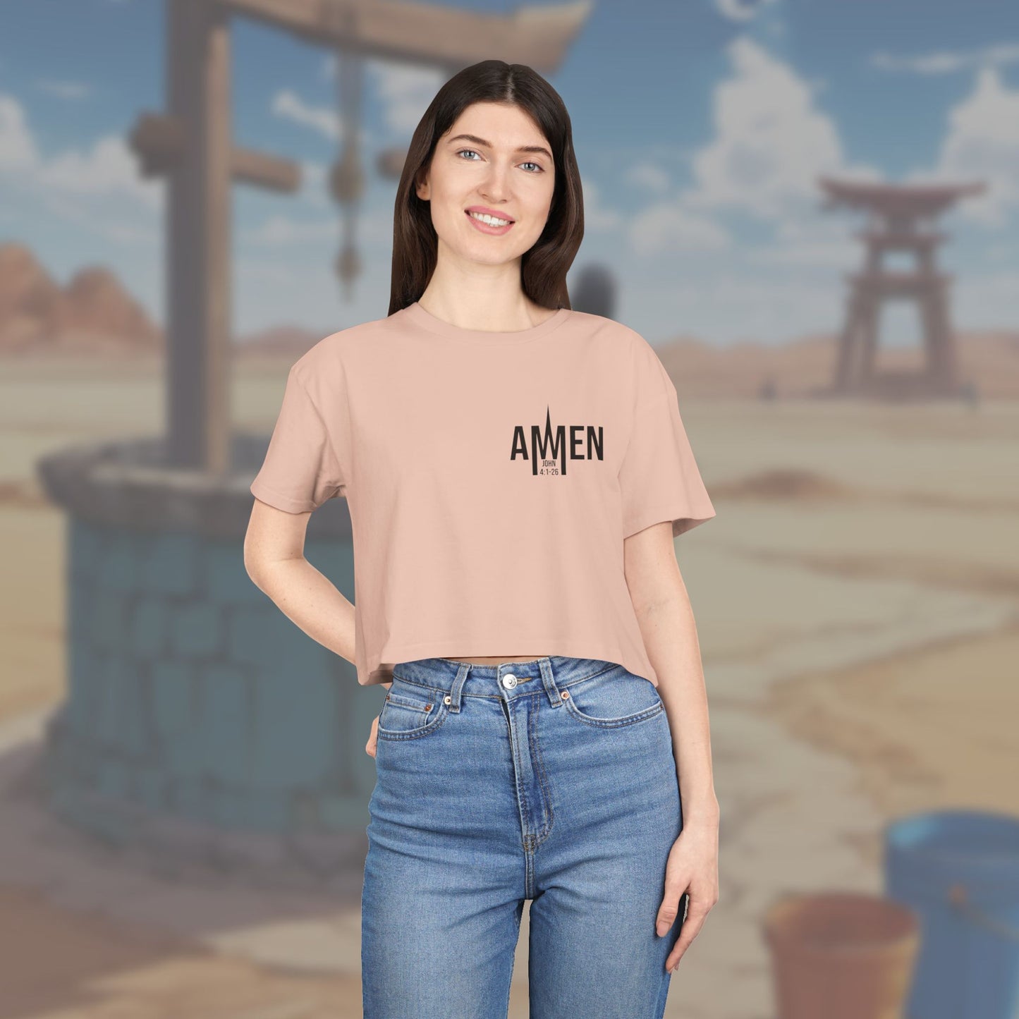 Living Water Crop Top