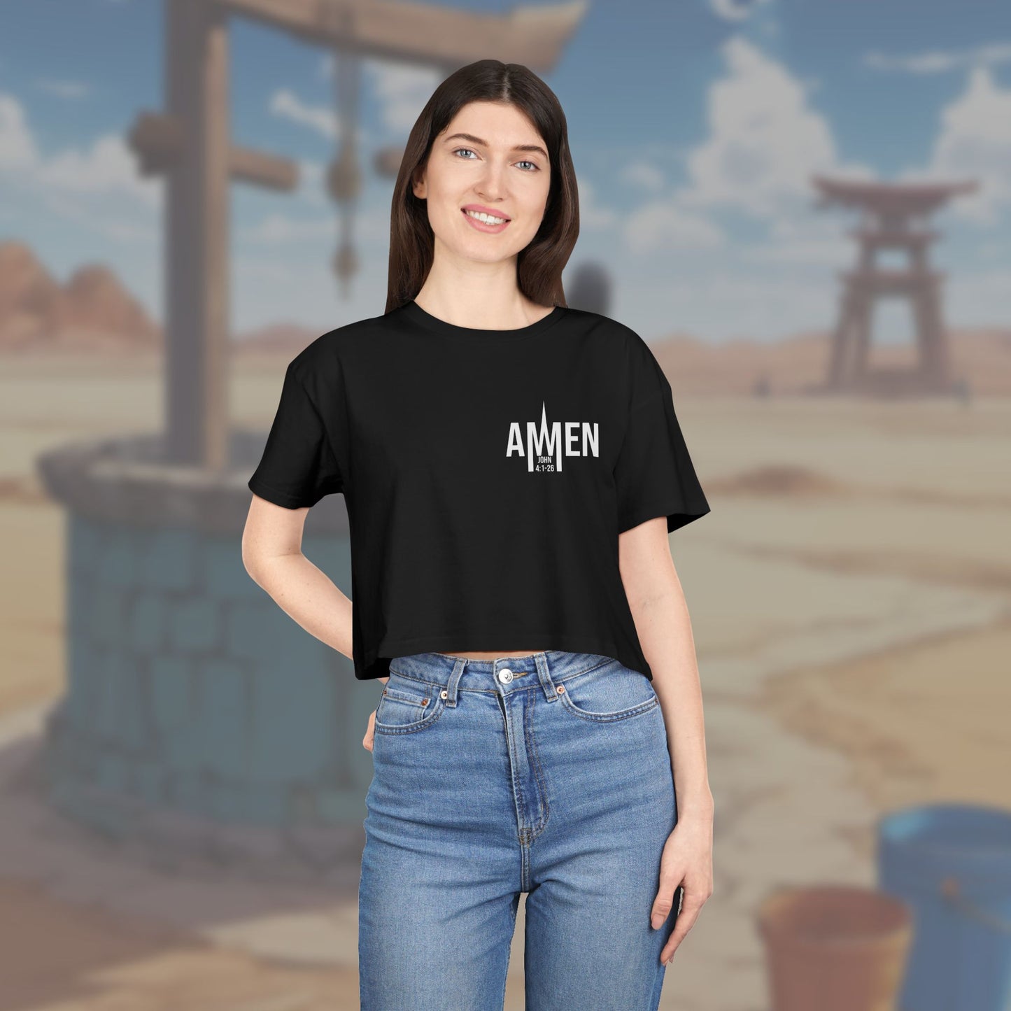 Living Water Crop Top
