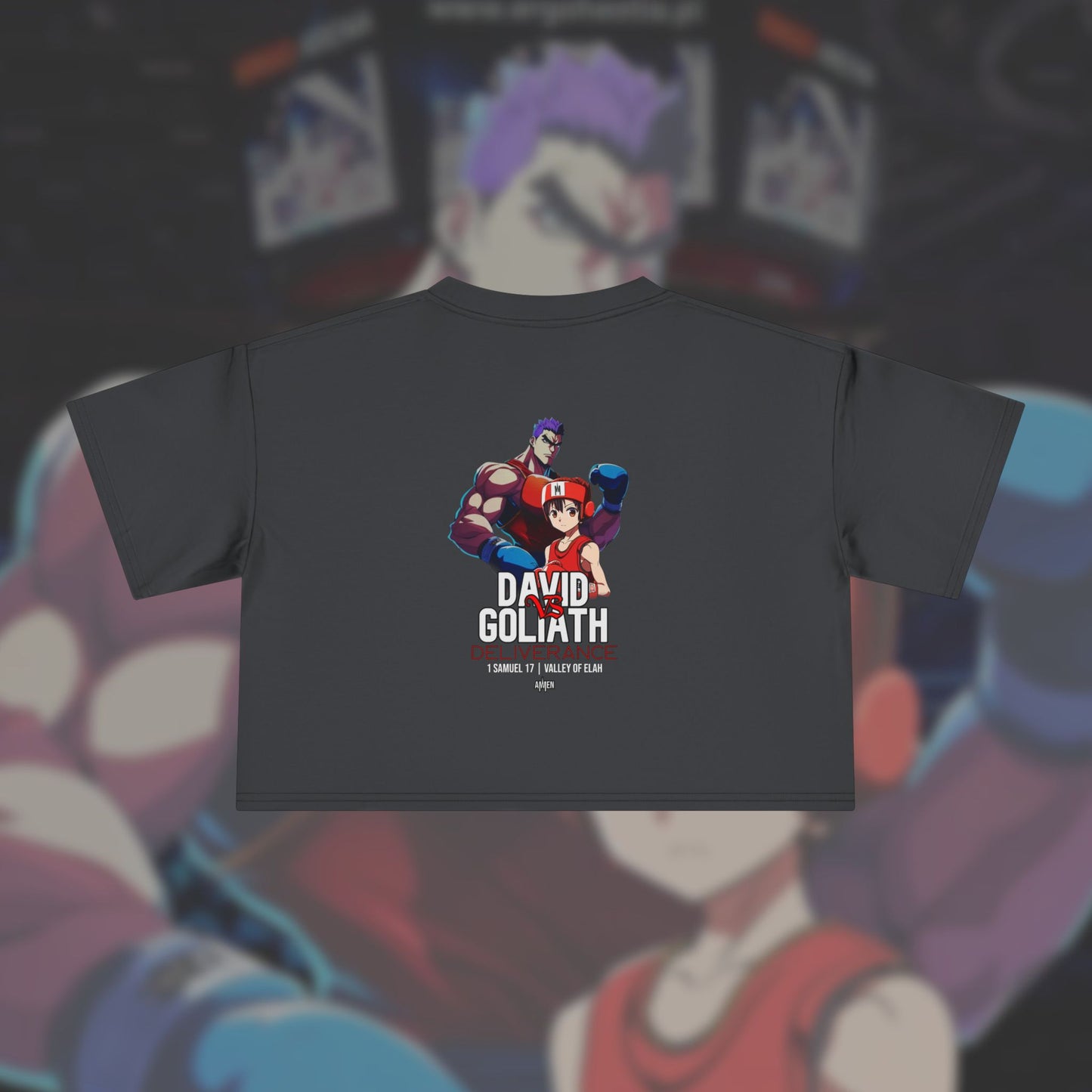 David VS Goliath Crop Top