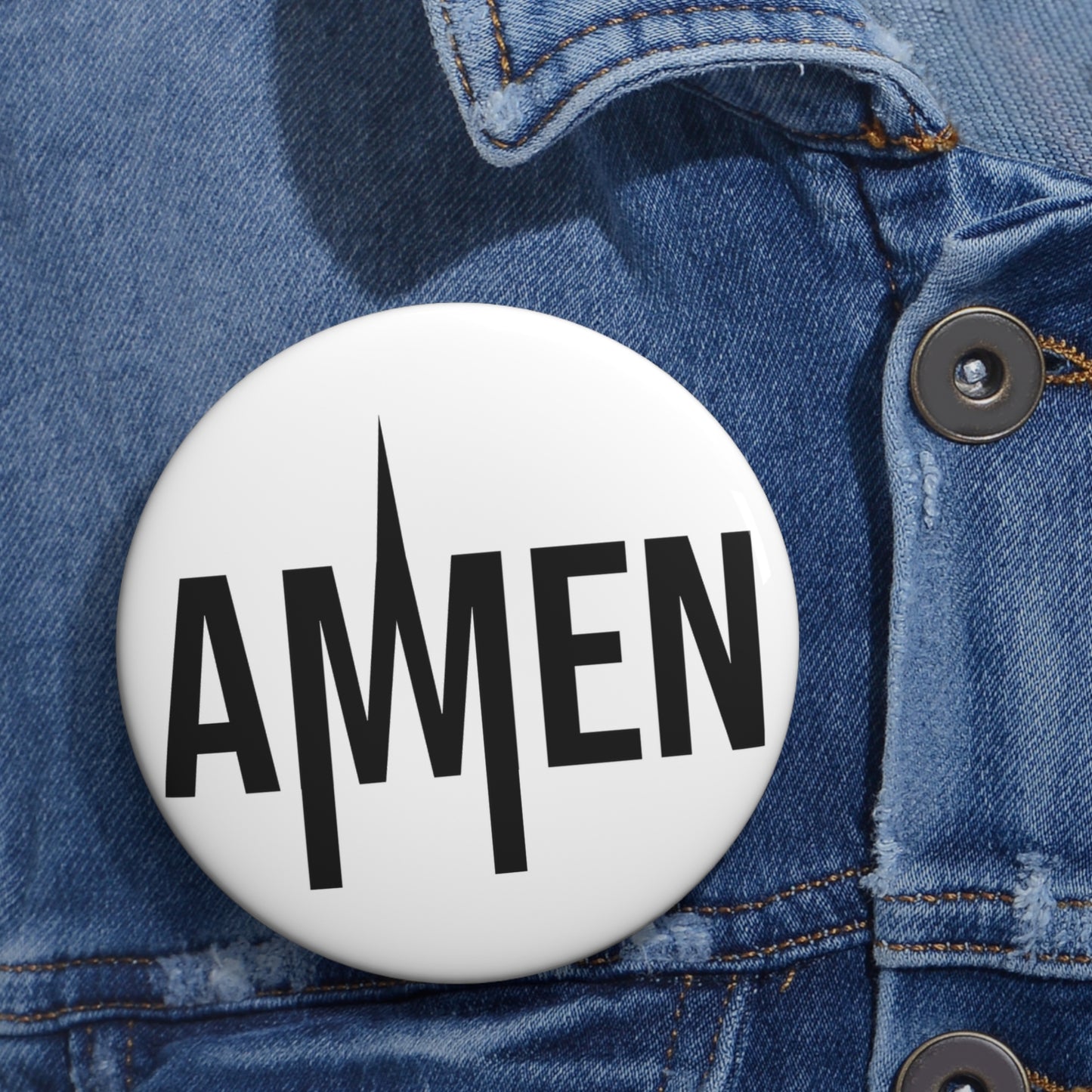 AMEN Button Pin