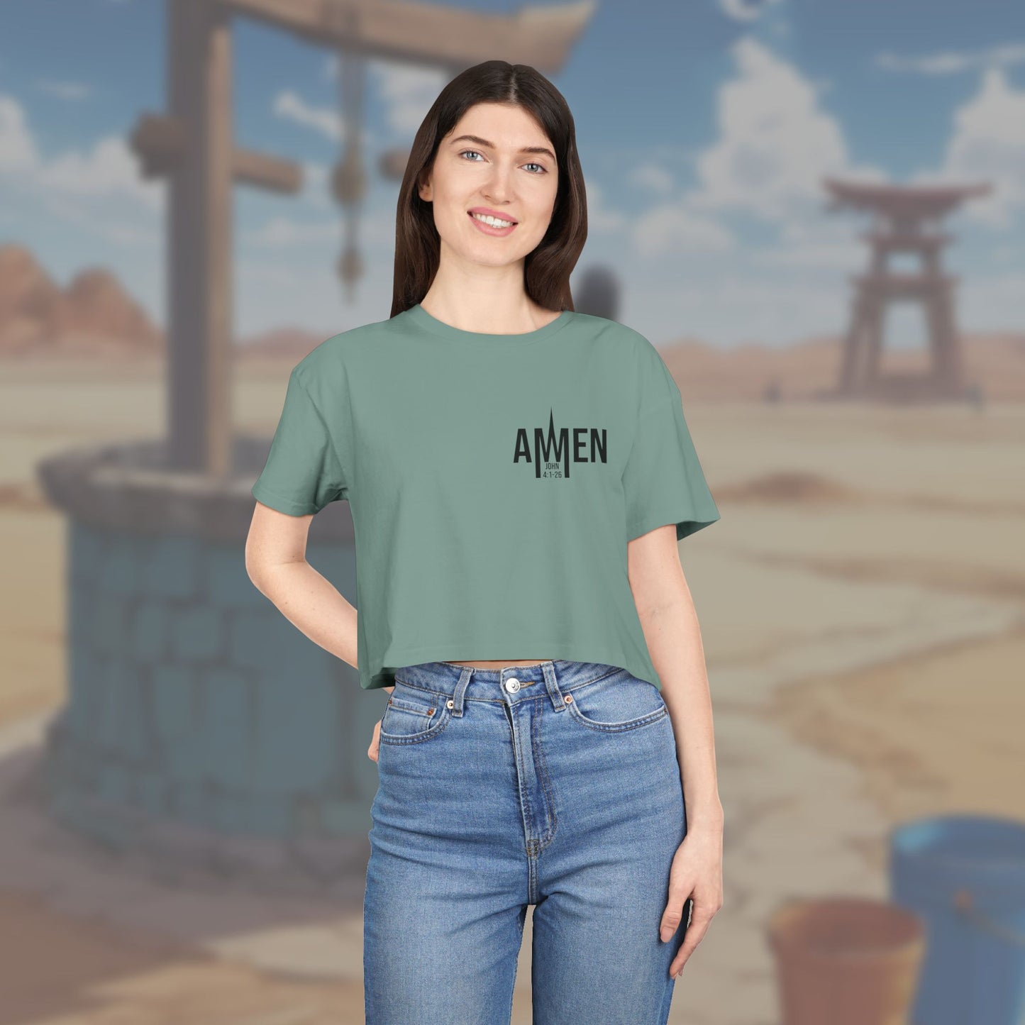Living Water Crop Top