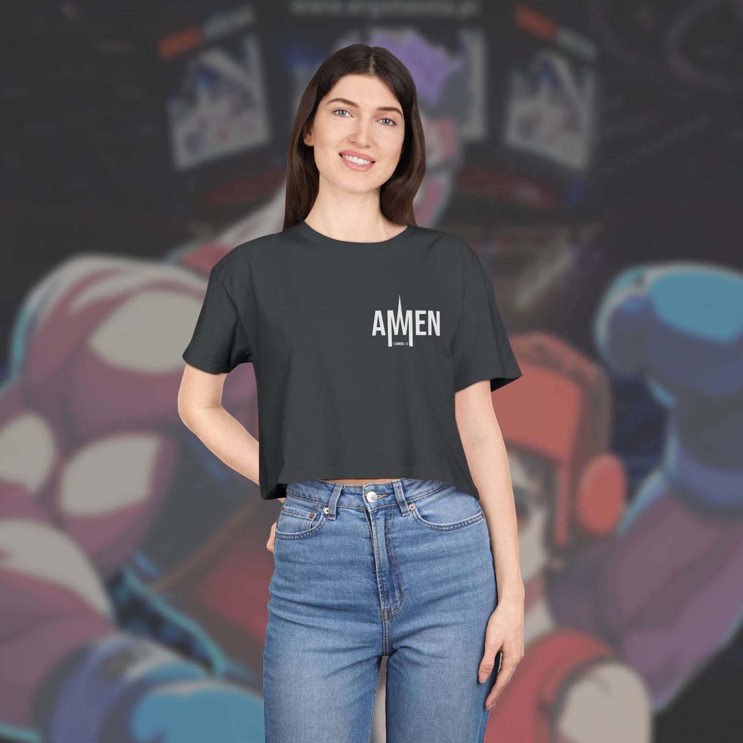 David VS Goliath Crop Top